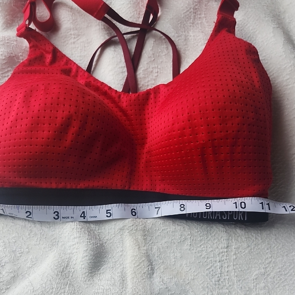 Red Performance Sports Bra - Picture 6 of 8